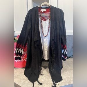 By Design Aztec Tribal Cardigan\Kimono Size L.